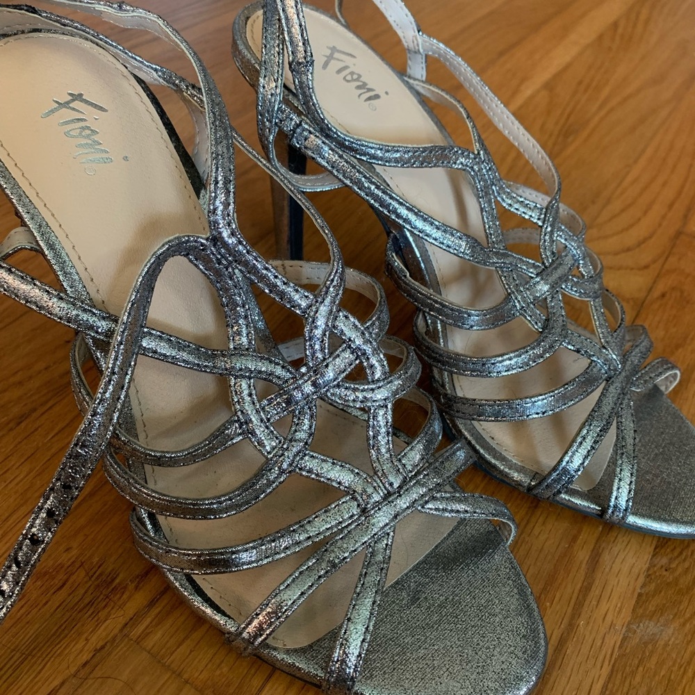 Size 6.5 Silver Heels